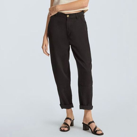 Everlane The Relaxed Chino Black Size 0 NWT - Picture 1 of 12